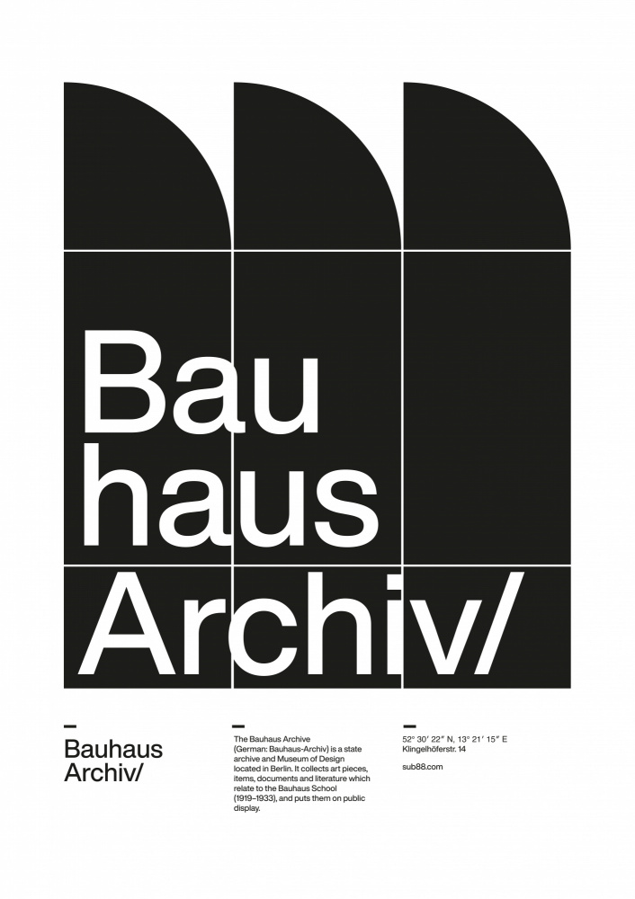 Abstract Typographic Architecture by David Vineïs — canvas wall art