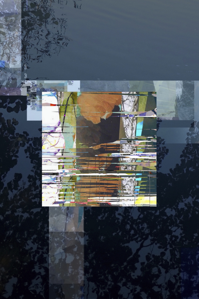 Glitch Nature Abstract by Stefan Fransson — canvas wall art