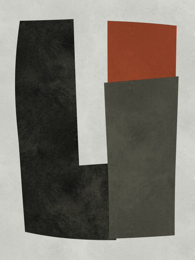 Abstract Earth Tone Geometry by Vitor Costa — canvas wall art