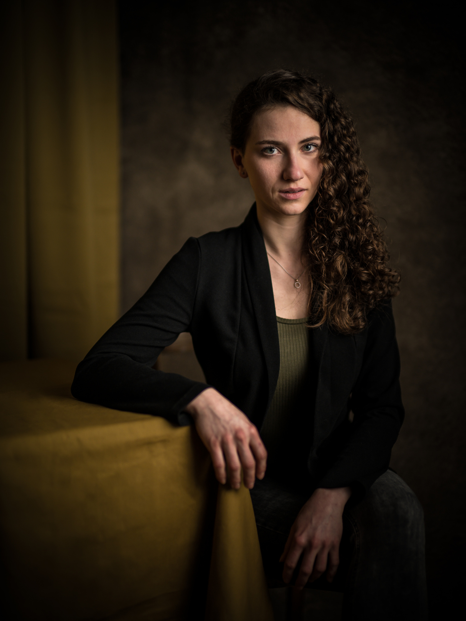 Composition with Jenny and Table