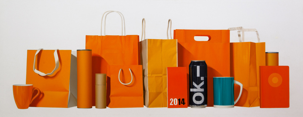 Vibrant Orange Display by Ildefonso Martín — canvas wall art