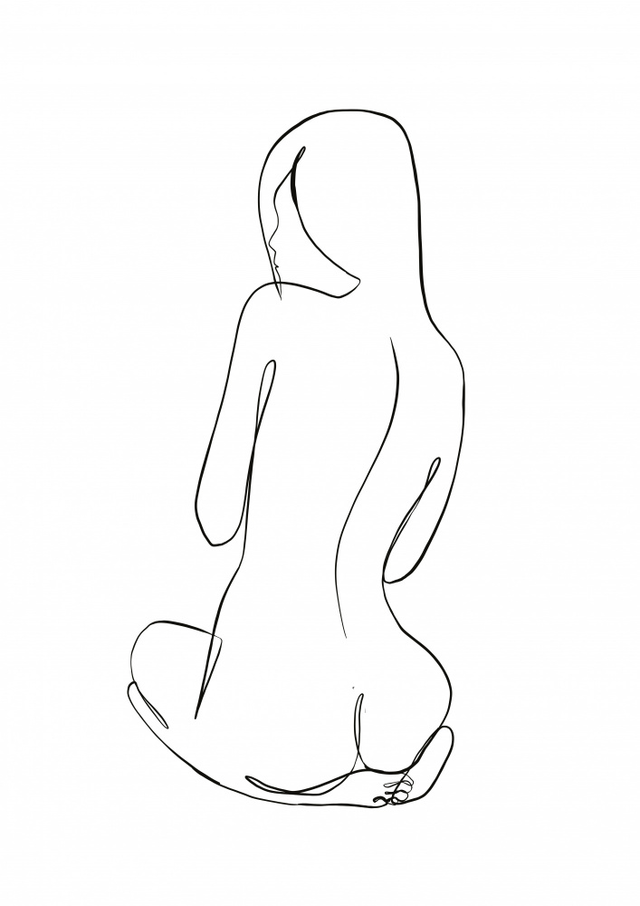 Serene Nude Lines by Lila & Lola — canvas wall art