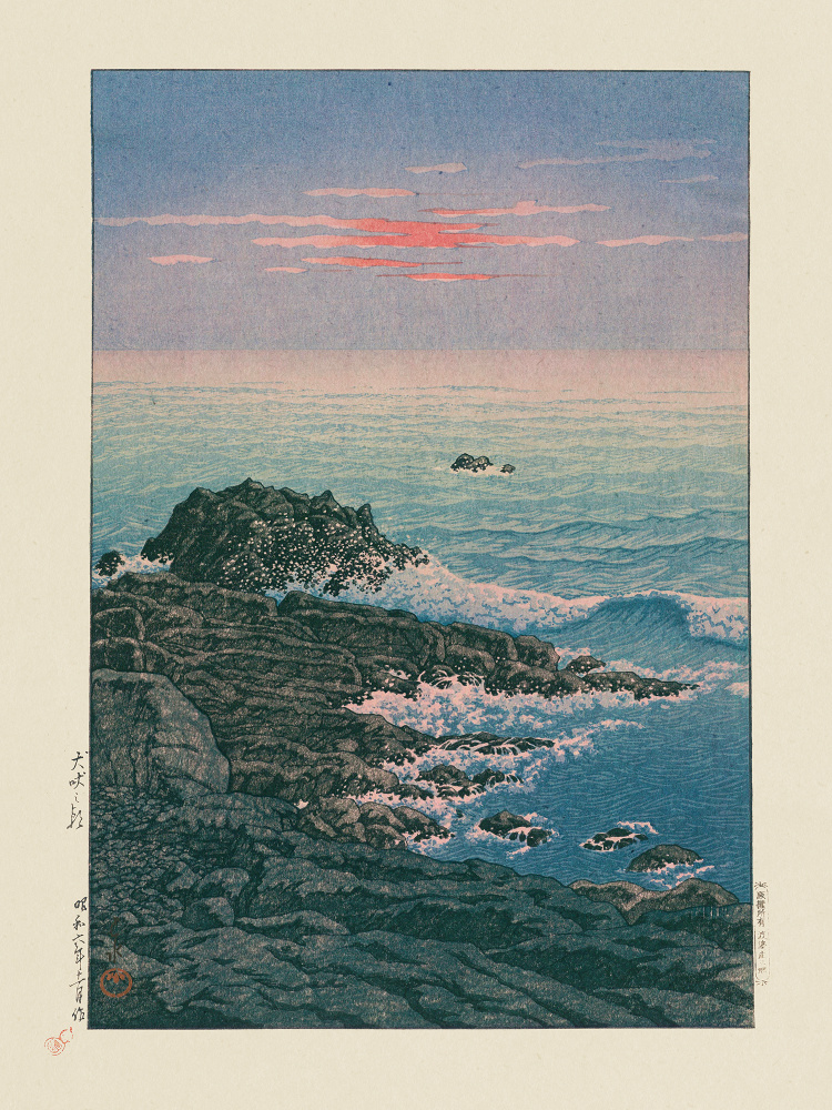 Morning At Cape Inubō by Kawase Hasui — canvas wall art