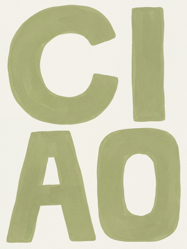 Hand Painted Ciao by Andreas Magnusson — canvas wall art