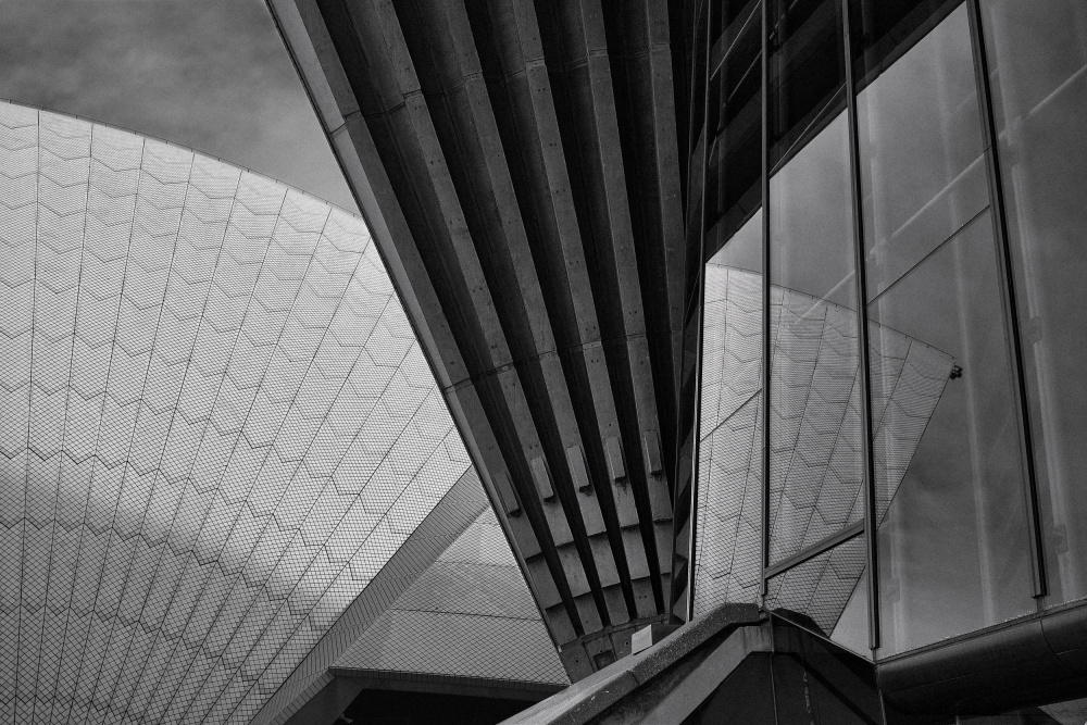 Opera House Geometry by Matej Krajnc — canvas wall art