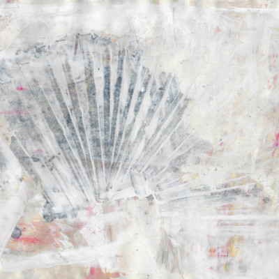 Abstract shell painting natural structure mural