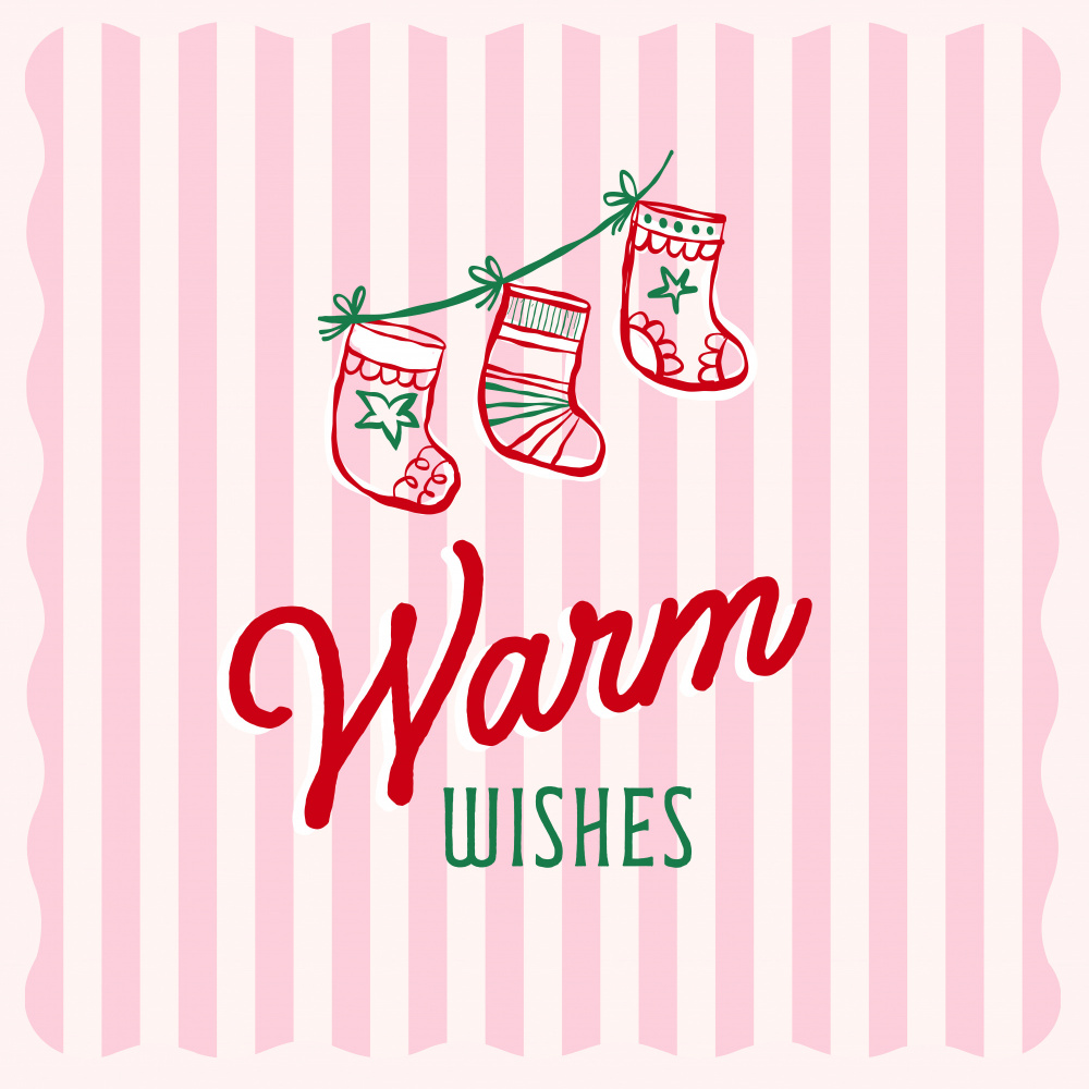 Warm Wishes Socks by Dominique Vari — canvas wall art