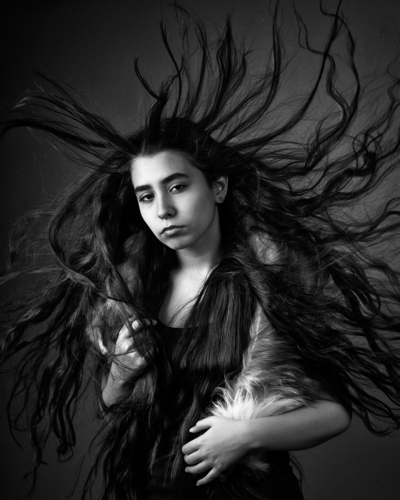 Wild Woman Portrait by Mehdi Mokhtari — canvas wall art