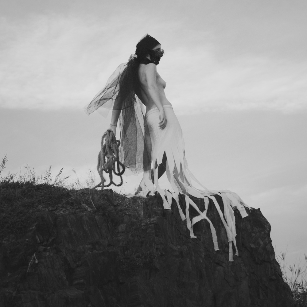 Ethereal Woman Octopus by Oleksandr Pereverzov — canvas wall art