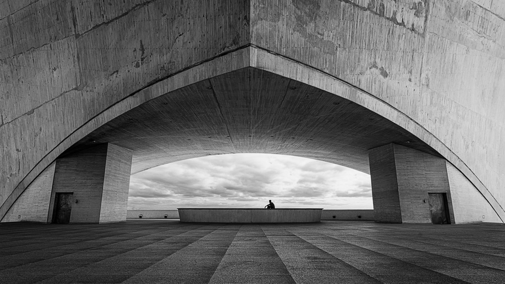 Concrete Archway Figure by iso66 — canvas wall art