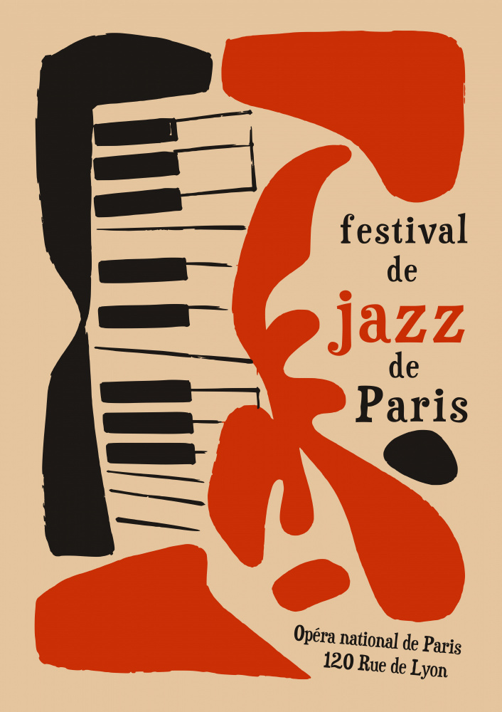 Paris Jazz Festival by Patryk Krygowski — canvas wall art