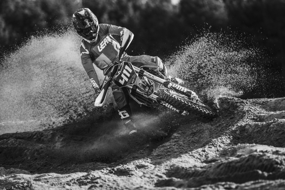 Extreme Motocross Action by ATTILA SZABO — canvas wall art