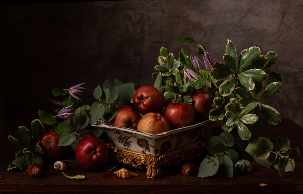Rustic Fruit Still Life by Alina Lankina — canvas wall art