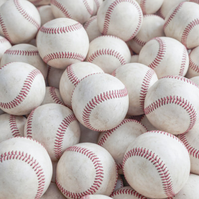 Red Stitched Baseballs