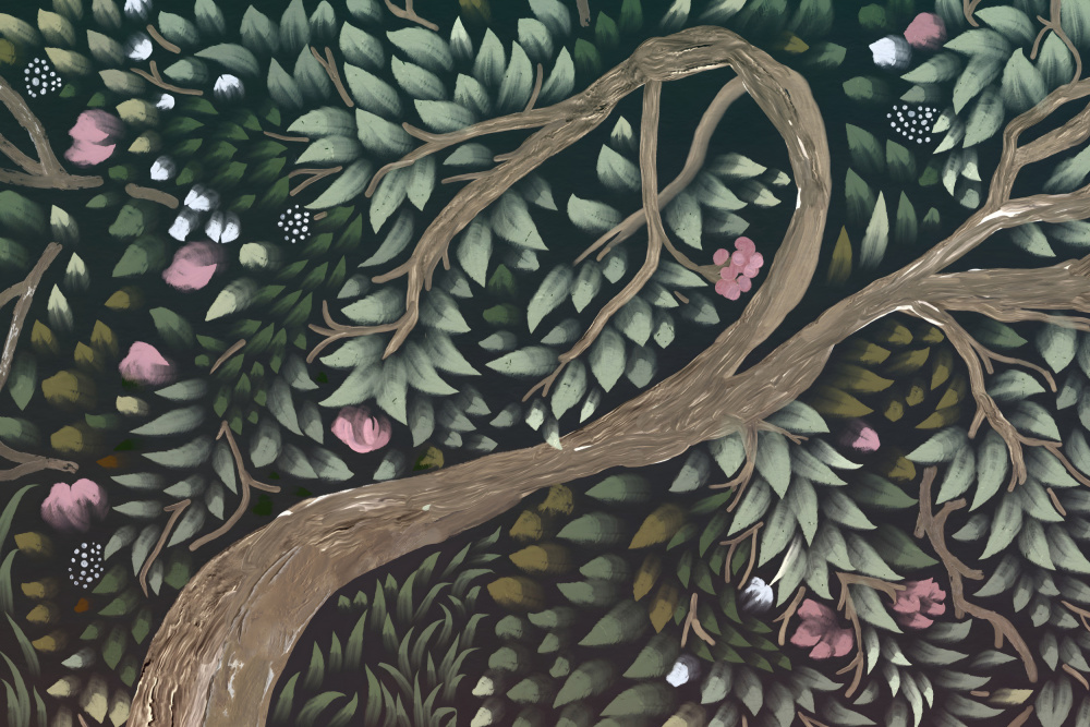 Enchanted Forest Canopy by Josie George — canvas wall art
