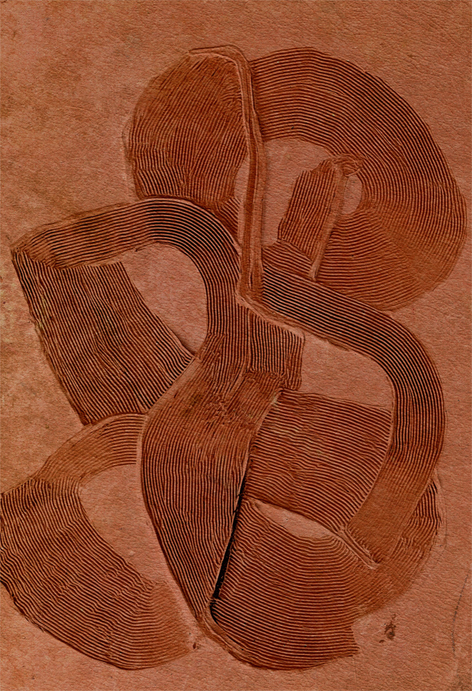 Earthy Textured Curves by Alma — canvas wall art