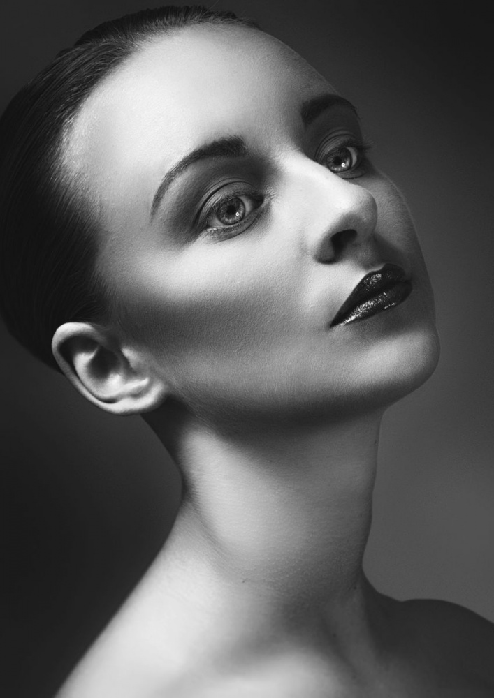 Dramatic Woman Portrait by Jozef Kiss — canvas wall art