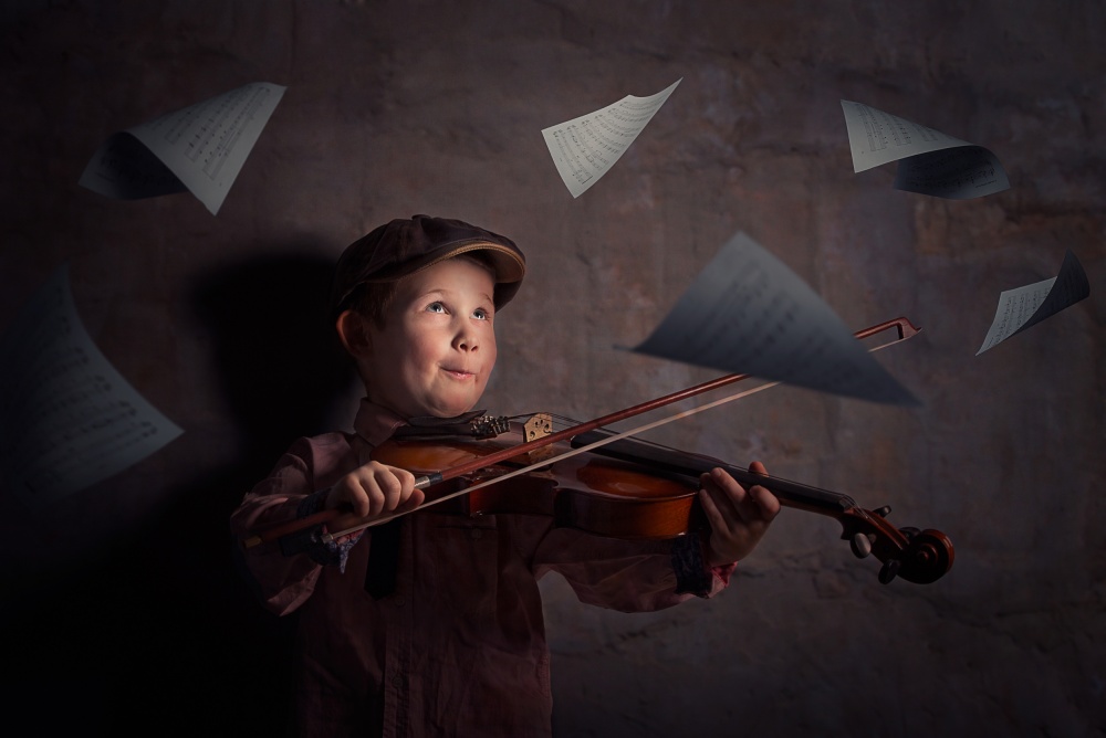 Melody Takes Flight by Adrian Vrican — canvas wall art