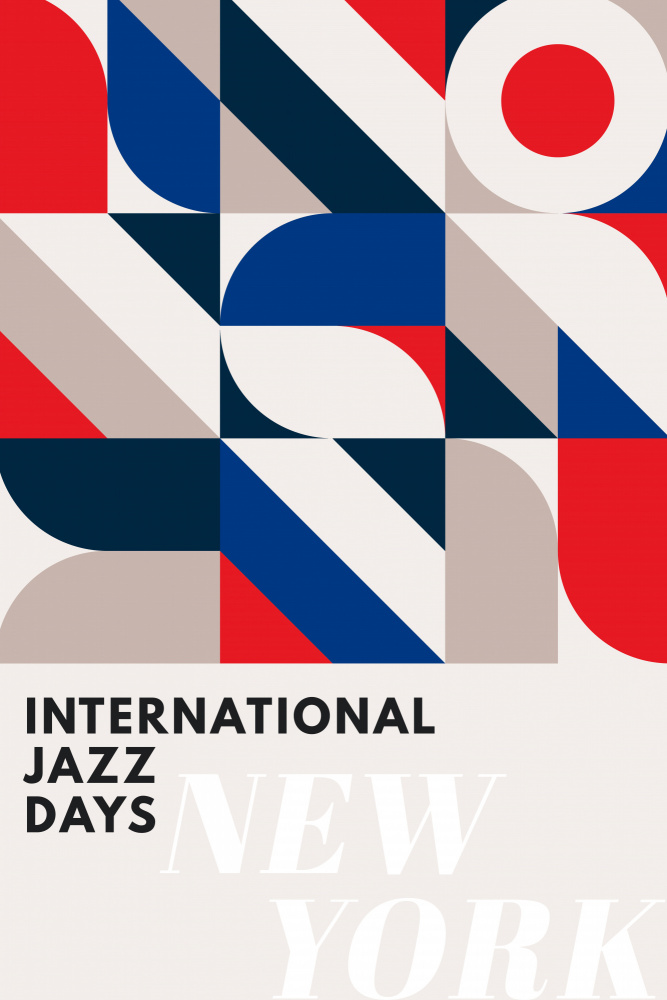 Jazz Days New York by Kubistika — canvas wall art