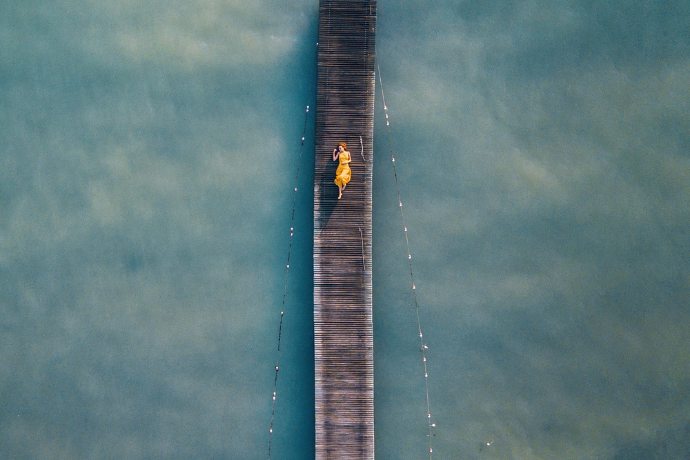 Serene Pier Walk by Alessandro Petrini — canvas wall art