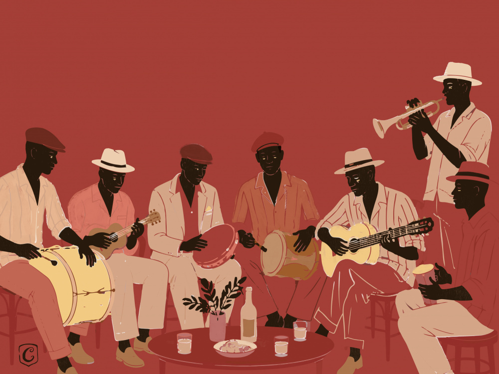 Musicians Jam Session by Cannavaro — canvas wall art