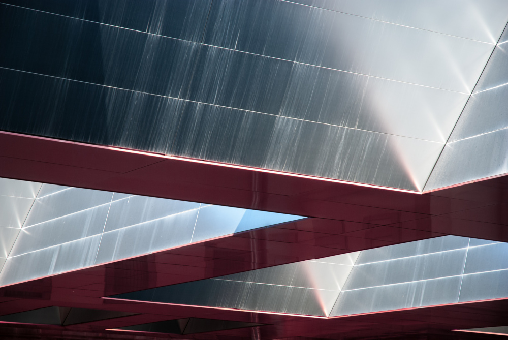 Geometric Water Architecture by Caroline Bomers — canvas wall art