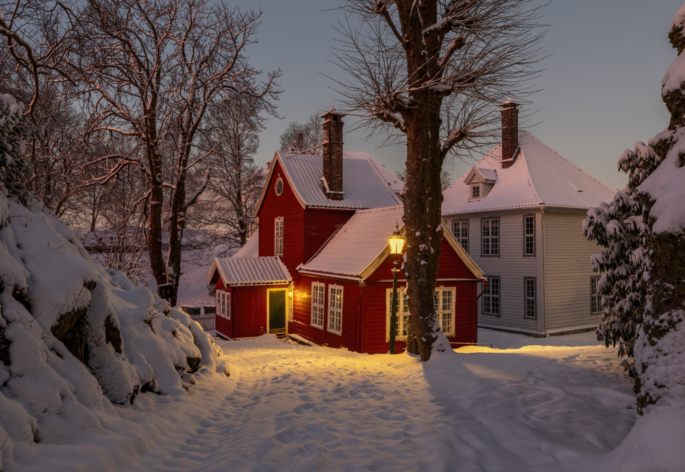 Cozy Winter Home by Rune Askeland — canvas wall art