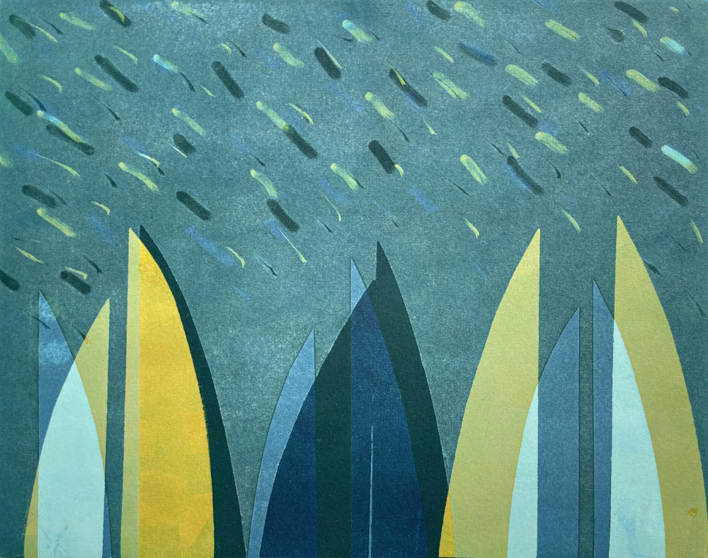 Sailing In The Rain by Susan Smereka — canvas wall art