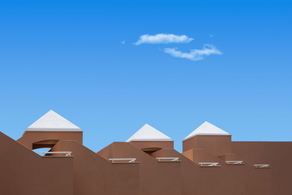 Modern Geometric Terracotta by Rolf Endermann — canvas wall art