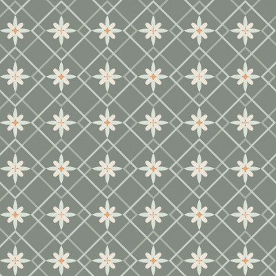 Japandi farmhouse blender diagonally checked dusty teal seamless pattern