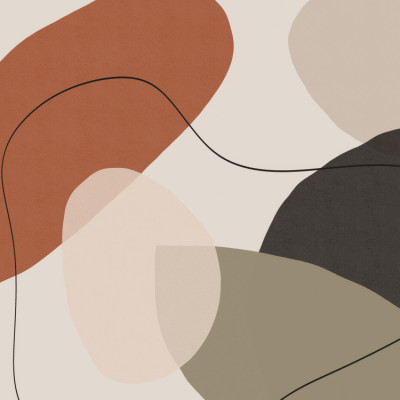 Abstract organic Shapes in Earth Tones 04
