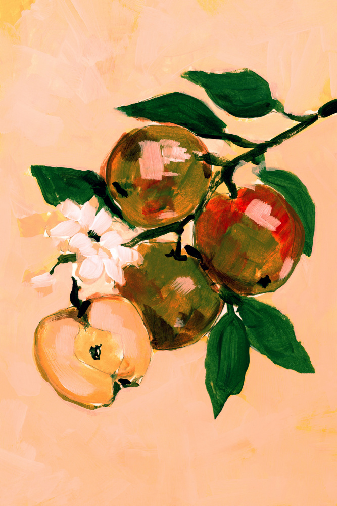 Apple Branch Blossoms by cartissi — canvas wall art