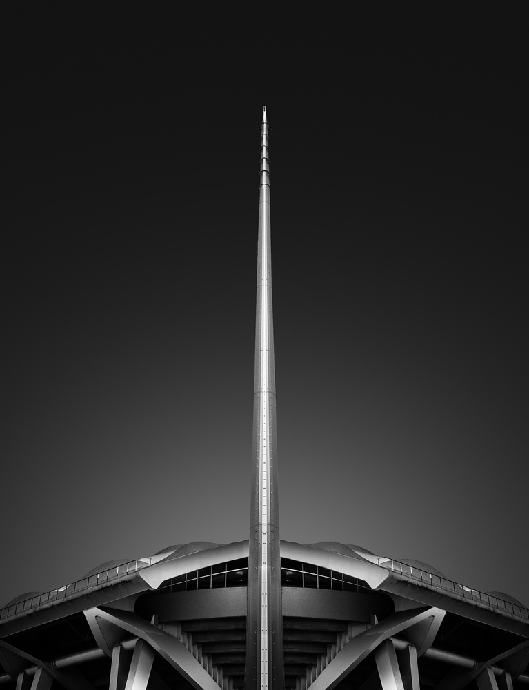 Modern Spire Architecture by Oussama Mazouz — canvas wall art