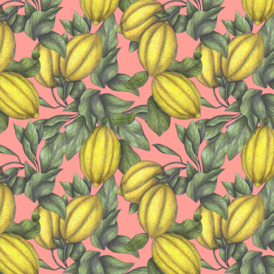 Pattern of Yellow Lemon