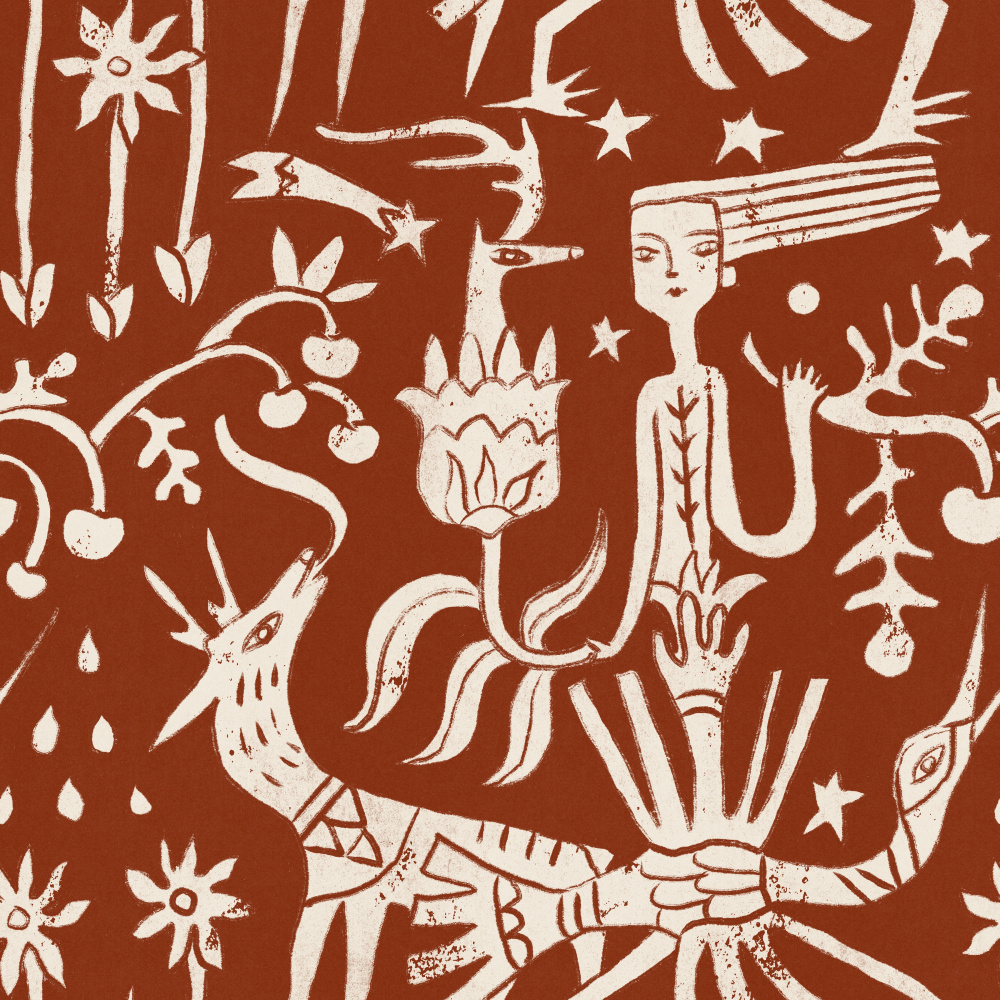 Enchanted Forest Gathering by Raipa Studio — canvas wall art
