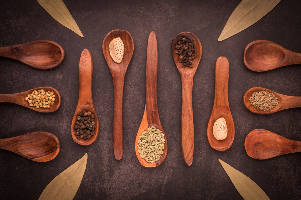 Earthy Culinary Spices by Sumit Dhuper — canvas wall art
