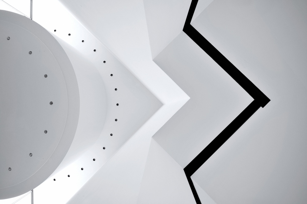 Modern Architectural Lines by Ercan Sahin — canvas wall art