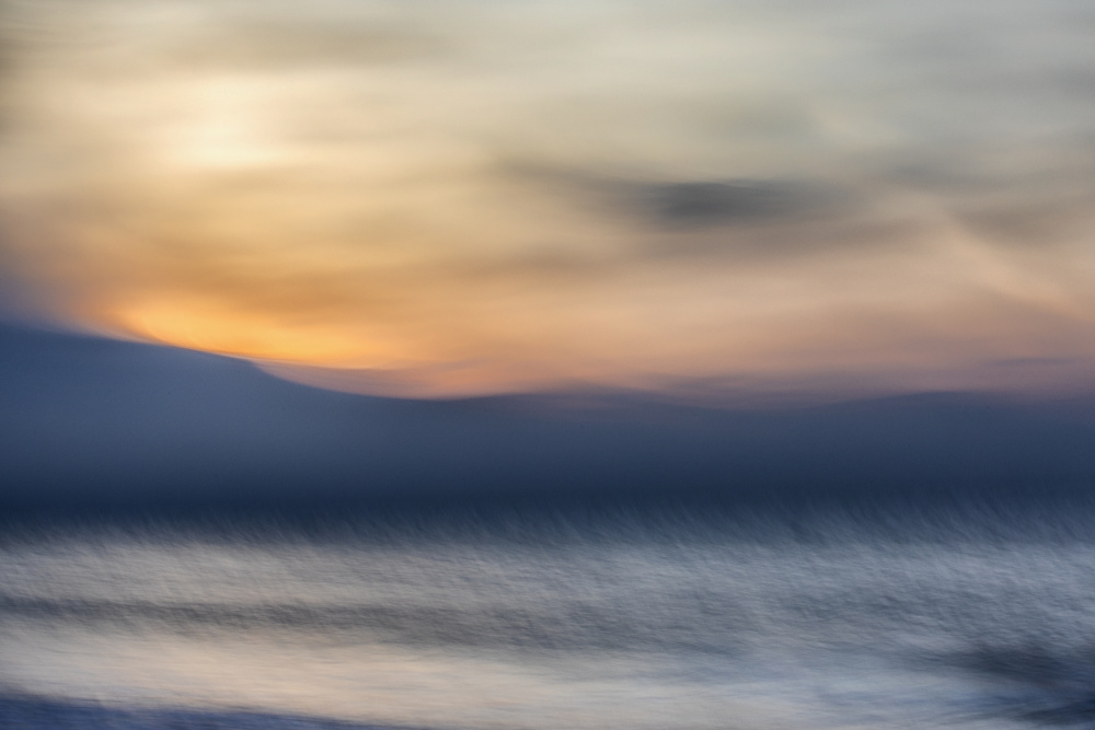 Serene Ocean Glow by Benjamine Hullot Scalvenzi — canvas wall art