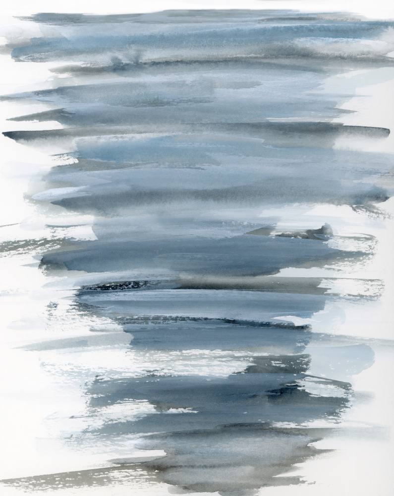 Blue Grey Washes by Teodora 'Teo' Guererra — canvas wall art