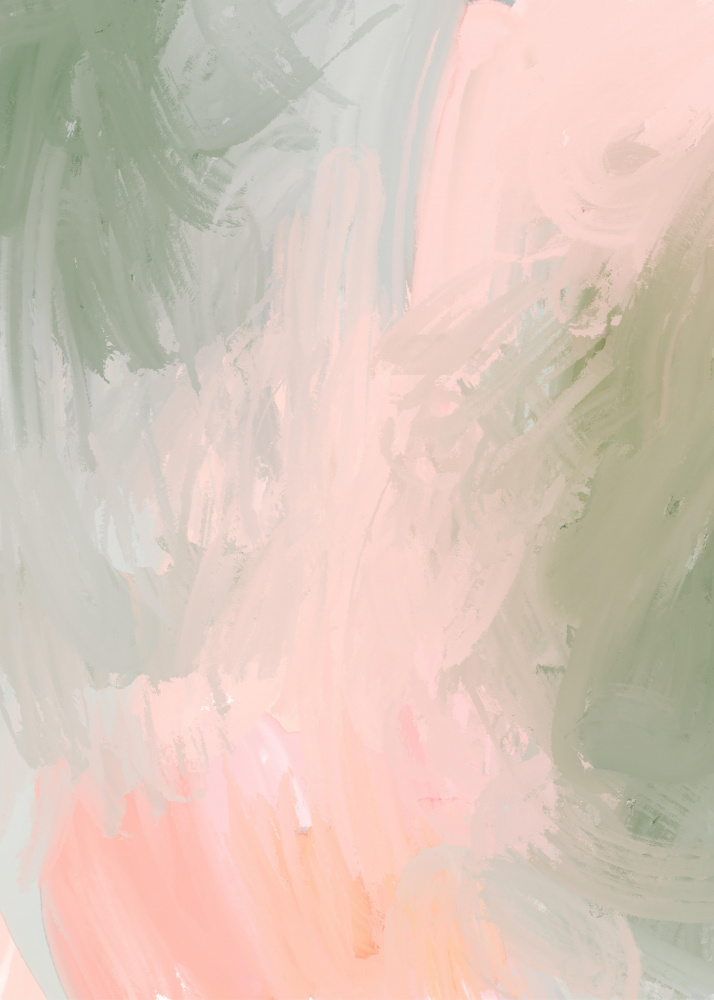 Dreamy Pastel Brushstrokes by RS LAB STUDIO — canvas wall art