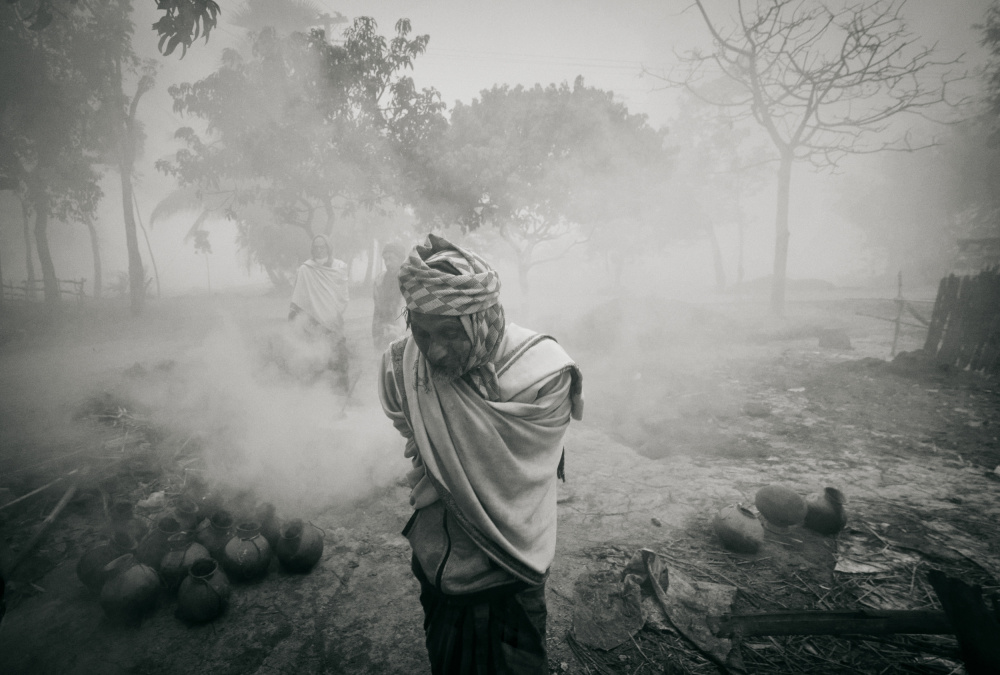 Potter in Smoky Haze by Md. Arifuzzaman — canvas wall art