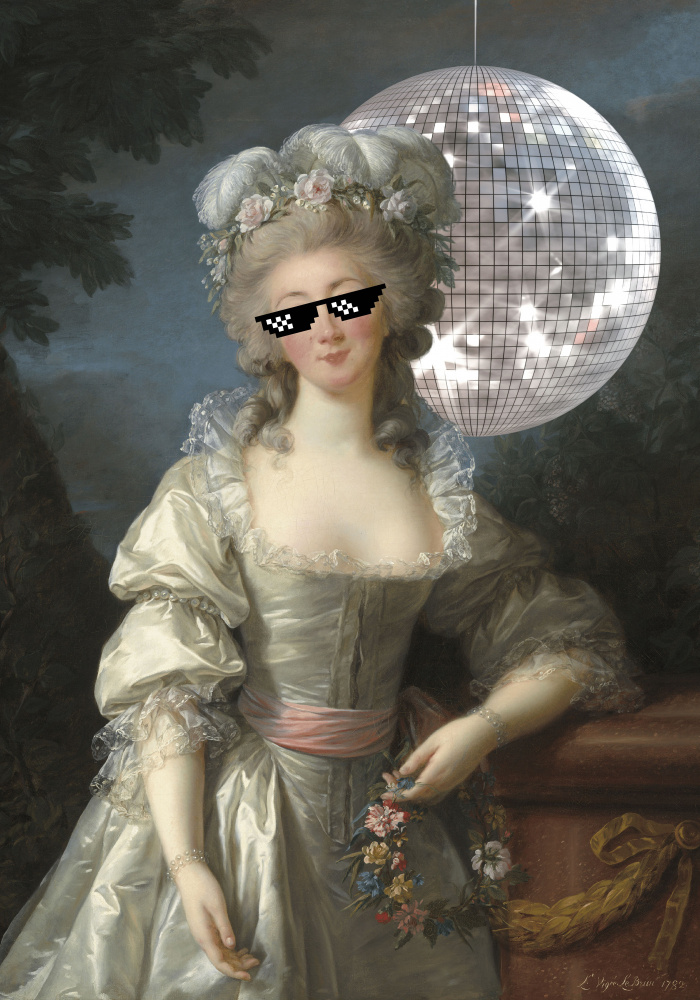 Disco Princess by Athene Fritsch — canvas wall art