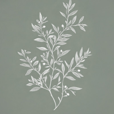 Delicate Botanical Drawing