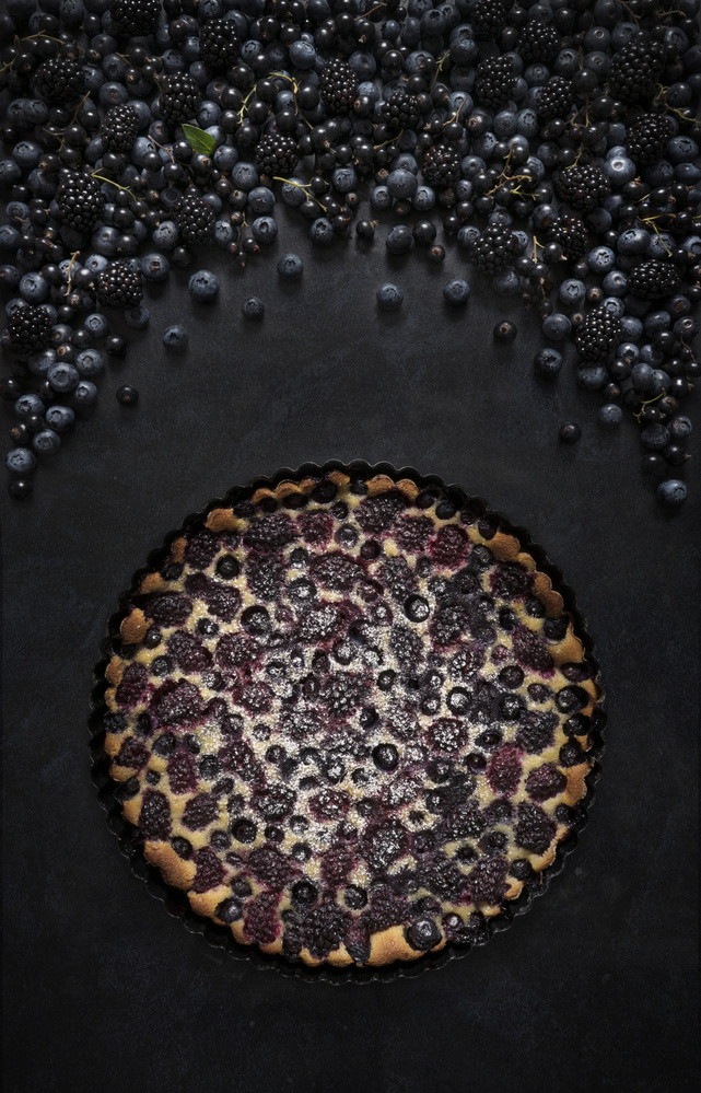 Rustic Berry Tart by Diana Popescu — canvas wall art