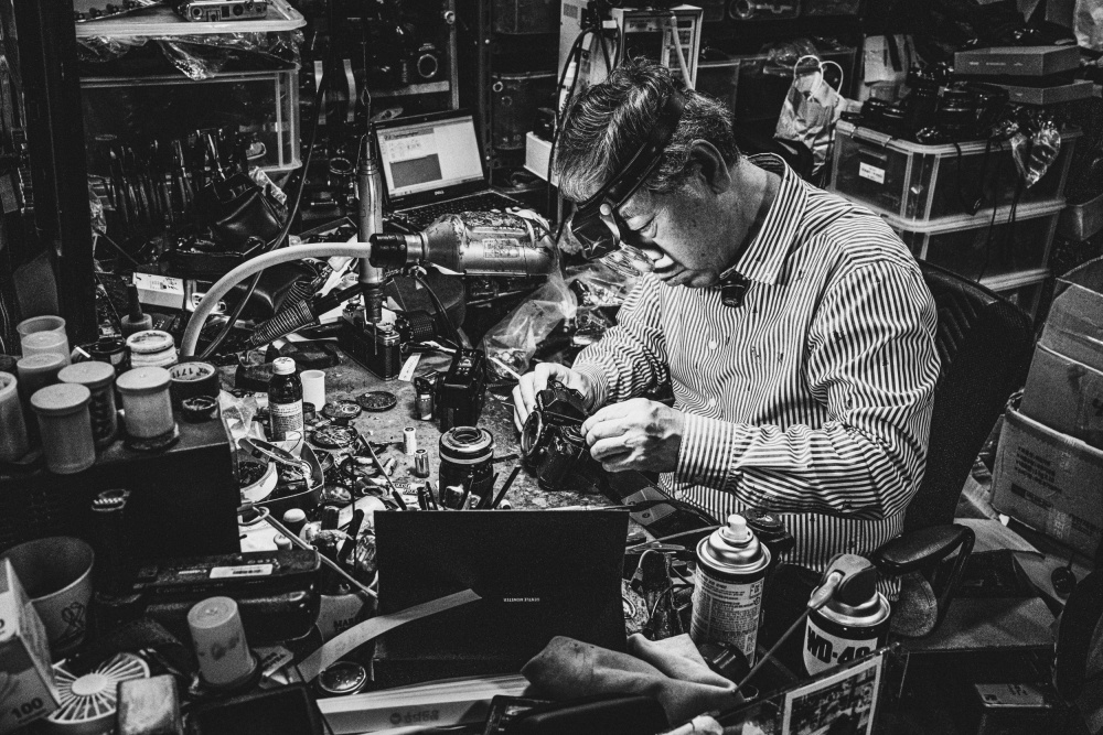 Craftsman At Work by Kim gyou-pyo — canvas wall art