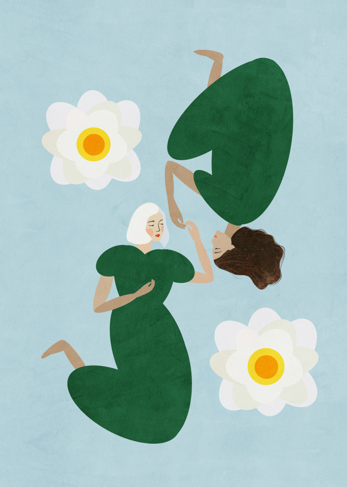 The Water Lilies Sisters by Essa Van Reis — canvas wall art