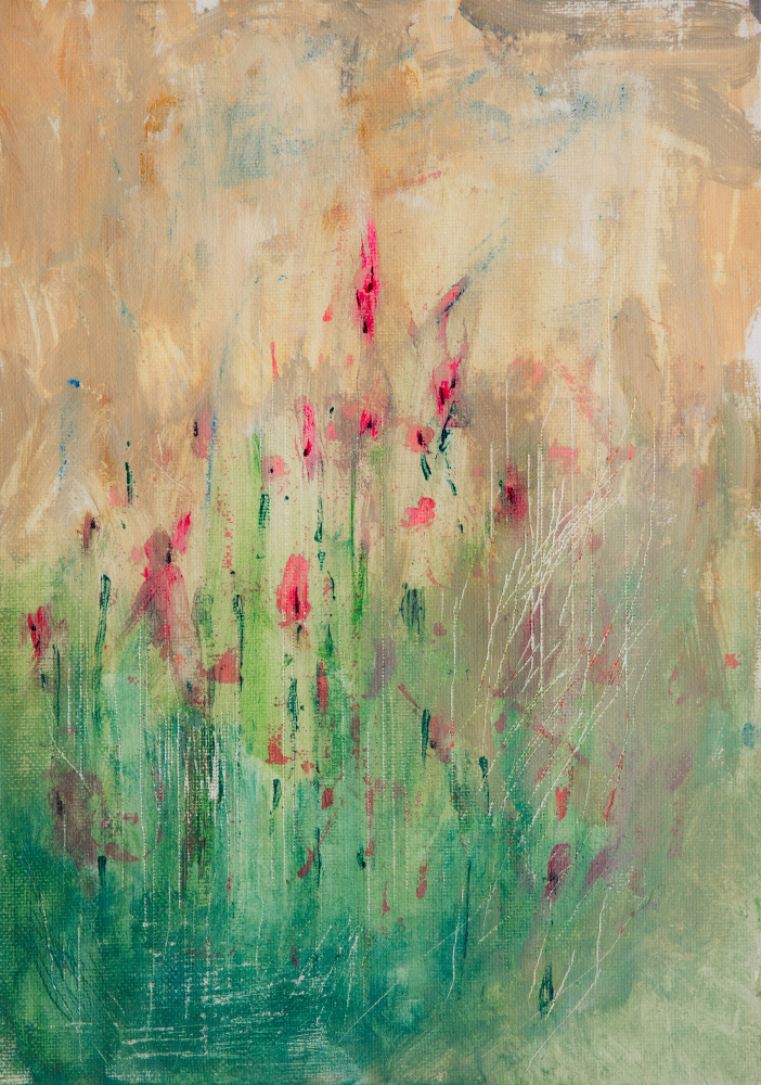 Vibrant Floral Abstract by Dale Hefer — canvas wall art
