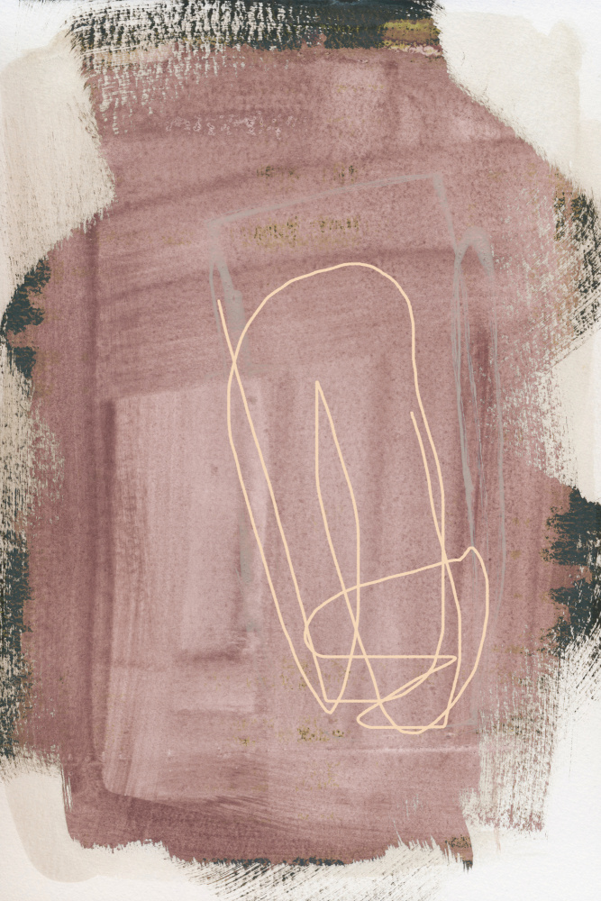 Abstract Brush Strokes 183 Kopie by Mareike Böhmer — canvas wall art