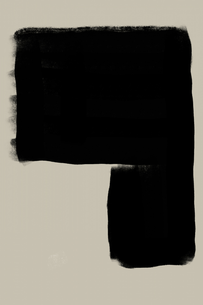 Abstract Black Form by THE MIUUS STUDIO — canvas wall art