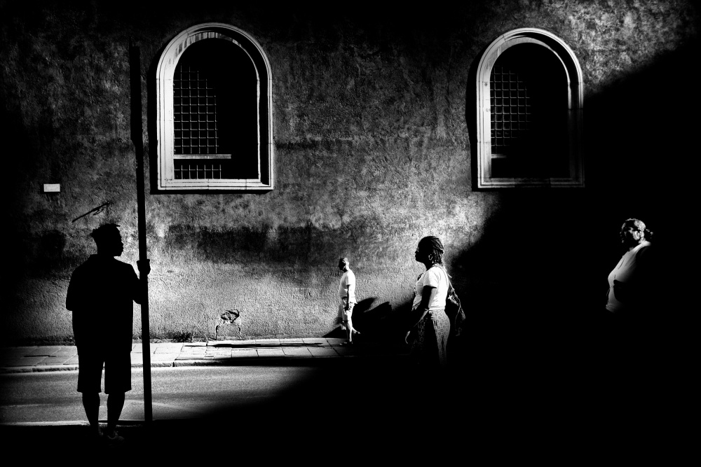 Urban Shadows and Light by Antonio Grambone — canvas wall art